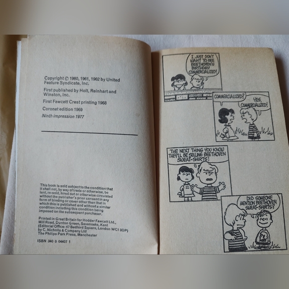 Vintage CHARLES M SCHULZ Slide Charlie Brown Slide 1977 70s Vintage Peanuts Book - Picture 4 of 15